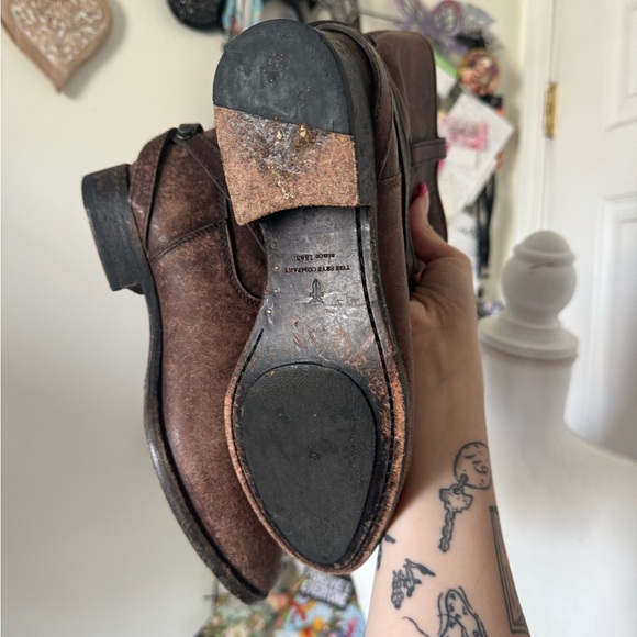 FRYE brown leather short boots womens - Picture 2 of 7